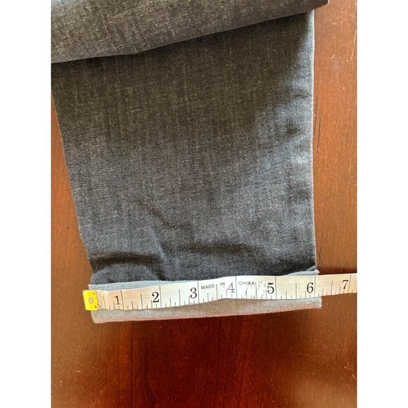 NYDJ NWT Charcoal Grey Giles Stretch Denim Cuffed Ankle High Rise Jeans Size 6 - Picture 13 of 13